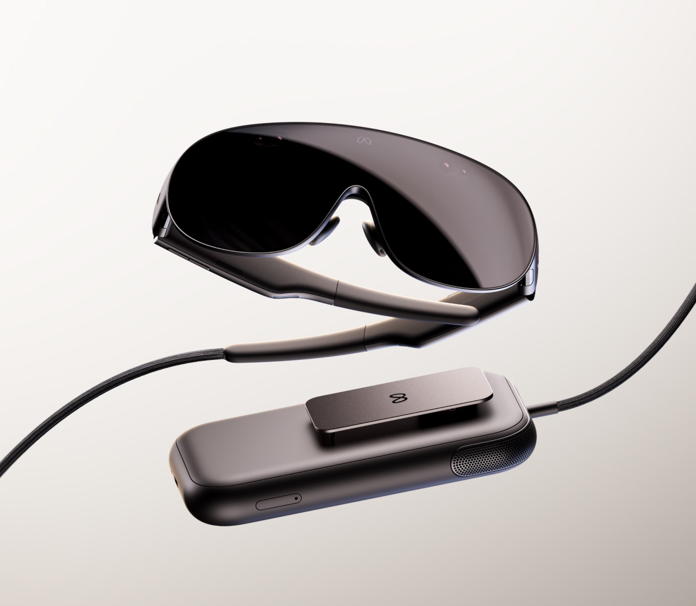 Close-up view of the lightweight Meta VR Glasses frame